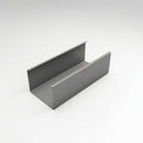 Aluminium Box Gutter Length 135×100mm 3m Marine Grade — RAL 7037