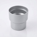 63mm Outlet to Downpipe Length Connector — RAL 9006