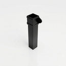 Traditional Aluminium Downpipe 72x72mm x 3m Eared Socket — RAL 9005