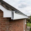 U Return Aluminium Fascia Board 30x25mm – 3m Length — RAL 9016 (in use)