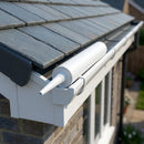 Low Modulus Silicone Sealant for Gutters 380ml Grey — RAL 9016 (in use)
