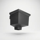 Cast Aluminium Hopper Head 255×175mm for 72×72mm Downpipe (view 2)