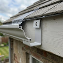 Moulded Ogee Gutter Direct Fix Bracket 125 x 100mm — RAL 7035 (in use)
