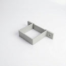 Aluminium Downpipe Clip 72×72mm Flush Joint — RAL 7035