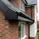 U Return Aluminium Fascia Board 30x25mm – 3m Length — RAL 9005 (in use)