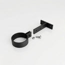 Adjustable Aluminium Pipe Clip 76mm Diameter — Textured Black