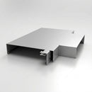 Aluminium Coping T-Junction – Secret Fix Wall Detail — RAL 9006