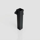 Traditional Aluminium Downpipe Sample — RAL 7021 / 72x72mm