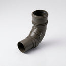 Traditional Adjustable Swanneck 76mm Dia Downpipe Connector — RAL 7022