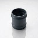 Traditional Aluminium Downpipe Socket 63mm Dia Non-Eared — RAL 7016