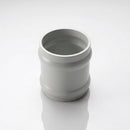 Traditional Aluminium Downpipe Socket 63mm Dia Non-Eared — RAL 7035
