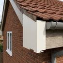 L Return Fascia Board Angle Covers – Aluminium Corner Fascia — RAL 9010 / 90 Deg Internal Angle (in use)