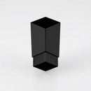 Flush Joint Aluminium Downpipe 72×72mm × 3m — RAL 9005