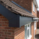 L Return Fascia Board Angle Covers – Aluminium Corner Fascia — RAL 7021 / 90 Deg Internal Angle (in use)