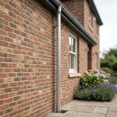 Flush Joint Aluminium Downpipe 63mm Diameter × 3m Length — RAL 9006 (in use)