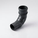 Traditional Adjustable Swanneck 76mm Dia Downpipe Connector — RAL 7021