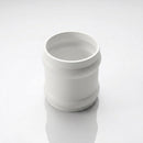 Traditional Aluminium Downpipe Socket 63mm Dia Non-Eared — RAL 9016