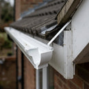 Moulded Ogee Gutter Top Rafter Bracket 125 x 100mm — RAL 9016 (in use)