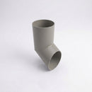 76mm Diameter Flush Joint Aluminium Downpipe Shoe — RAL 7036