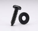 No. 12 x 30mm Box Gutter Fixing Screw & Washer Set (100pcs) — Textured Black