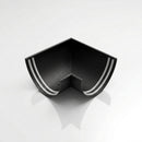 90° Aluminium Gutter Angle 130mm - Marine Grade — Textured Black