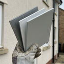 Aluminium Colour Plate Sample — RAL 7035 (in use)