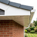 Aluminium Soffit Boards – Plain or Vented with Exterior Coating — RAL 9010 / 180mm Wide | Unvented (in use)