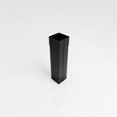 72x72mm Aluminium Gutter Outlet Spigot Extender — Textured Black