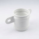 Traditional Downpipe Spare Socket Eared 76mm Diameter — RAL 9016