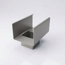 Aluminium Box Gutter Outlet 72×72mm to 135×100mm — RAL 7036