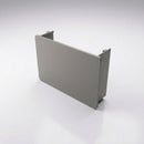 Aluminium Box Gutter Stop End 135 x 100mm — RAL 7036