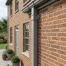 Traditional Aluminium Downpipe 72x72mm x 3m Eared Socket — RAL 7037 (in use)