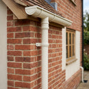 Traditional Aluminium Downpipe Sample — RAL 9010 / 76mmØ (in use)