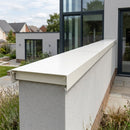 Aluminium Coping Length 3m - Secret Fix Powder Coated — RAL 9010 (in use)