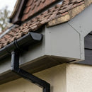 L Return Fascia Board Angle Covers – Aluminium Corner Fascia — RAL 7037 / 135 Deg External Angle (in use)