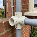 380ml Grey Low Modulus Silicone Sealant for Pipe Joints — RAL 9010 (in use)