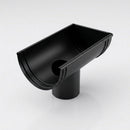 DeepFlow Aluminium Gutter Outlet 76mm Diameter 130mm — RAL 9005
