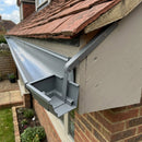Moulded Ogee Gutter Side Rafter Bracket 125 x 100mm — RAL 7037 (in use)