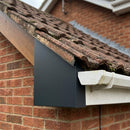 L Return Fascia Board Angle Covers – Aluminium Corner Fascia — RAL 7016 / 90 Deg Internal Angle (in use)
