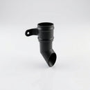 Traditional Aluminium Downpipe Shoe 63mm Diameter — Textured Black