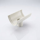 Deepflow Aluminium Gutter Outlet 63mm Dia – 130mm — RAL 9010