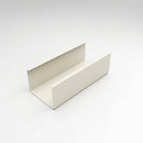 Aluminium Box Gutter Length 135×100mm 3m Marine Grade — RAL 9010