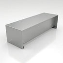 Aluminium Coping Stop End – Secret Fix 75mm — RAL 9006