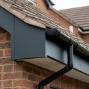 Aluminium Fascia Board Sample — RAL 7016 / 'L' Return (in use)
