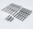 M8 x 70mm Hex Head Coach Screws Stainless Steel (Pack 50) — RAL 7035