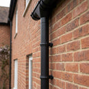 Flush Joint Aluminium Downpipe Length – 76mm Dia x 3m — Textured Black (in use)