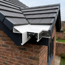 Aluminium Coping Angles 90° – Secret Fix Polyester Powder Coated — RAL 9016 (in use)