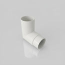 76mm Diameter Flush Joint Aluminium Downpipe Bends — RAL 9016 / 92.5 Deg