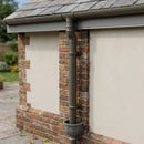Traditional Downpipe Length 63mm Dia x 3m Non-Eared Socket — RAL 7022 (in use)