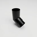 Flush Joint Aluminium Downpipe Bends 63mm Diameter — RAL 9005 / 112.5 Deg